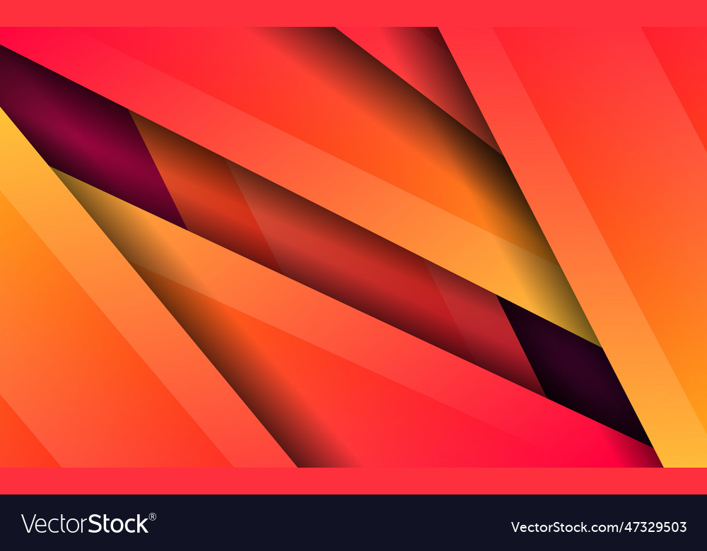 Abstract papercut orange color background