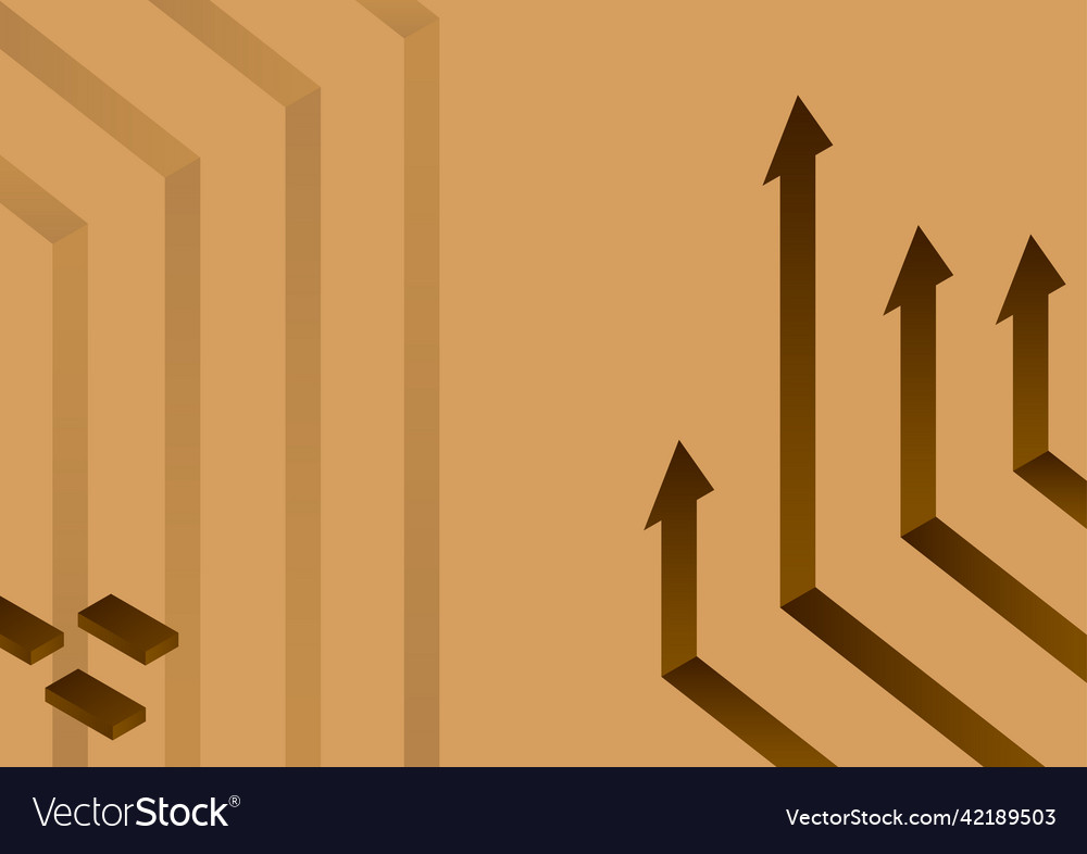 Arrow system pointing upwards symbolizing Vector Image Arrow system pointing upwards symbolizing