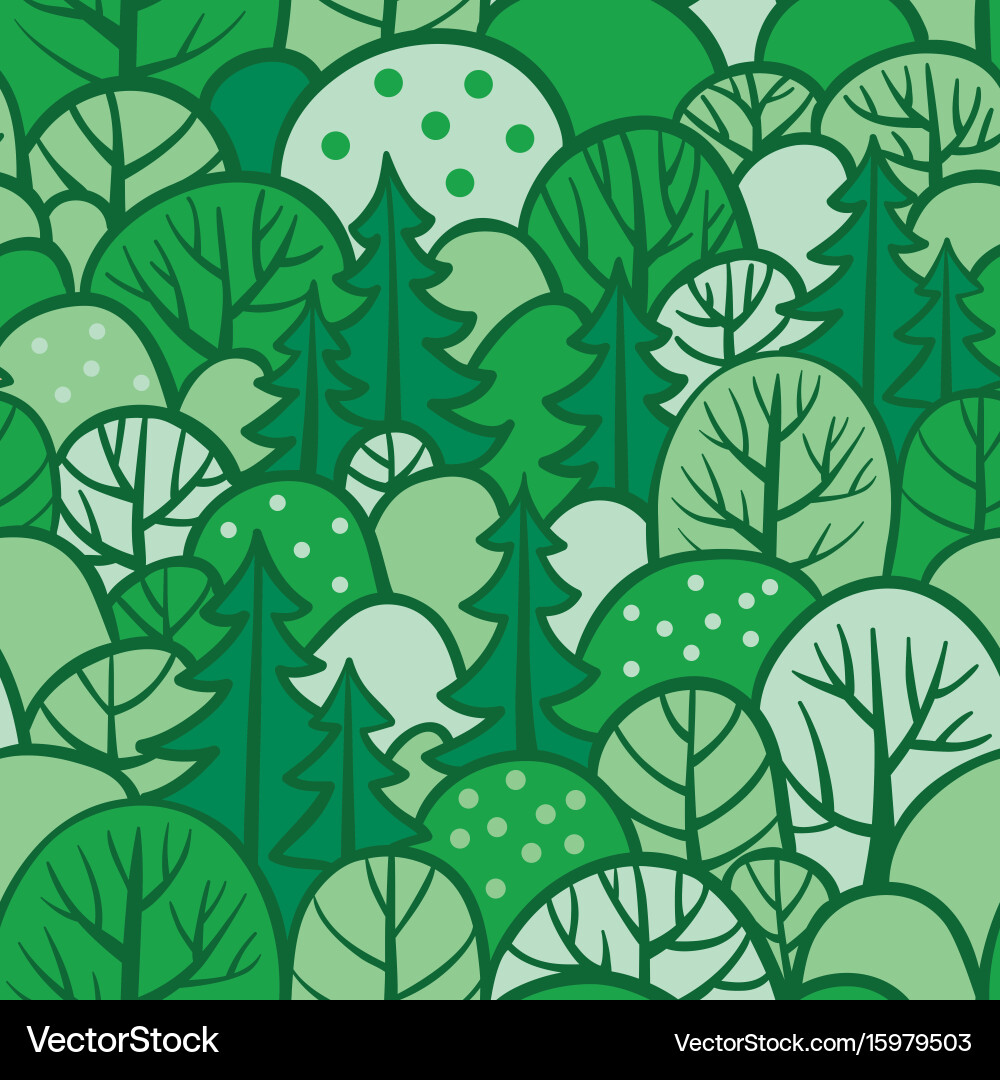 Background with summer trees Royalty Free Vector Image