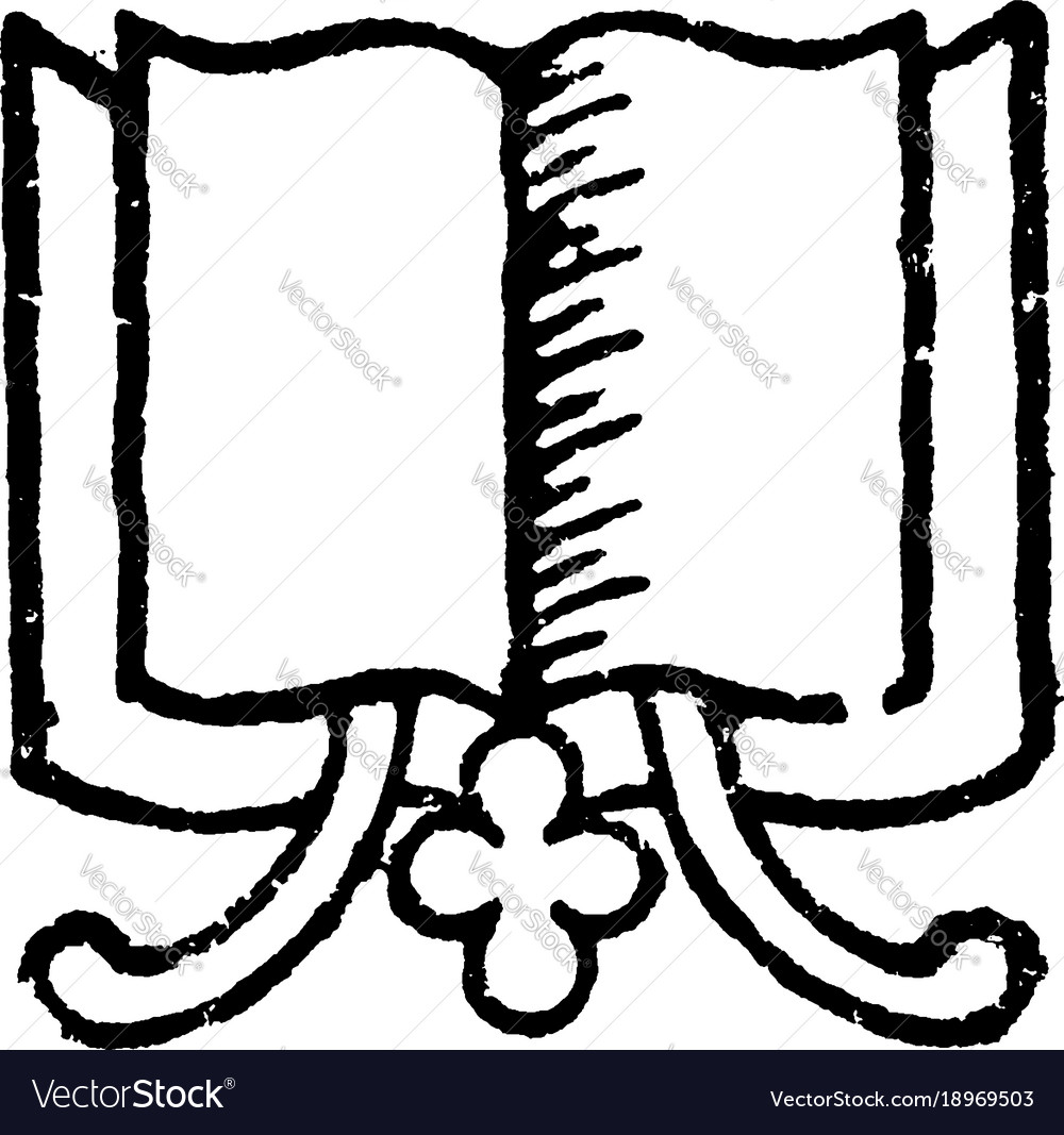 Book with decorative divider or bookmarks divider Vector Image