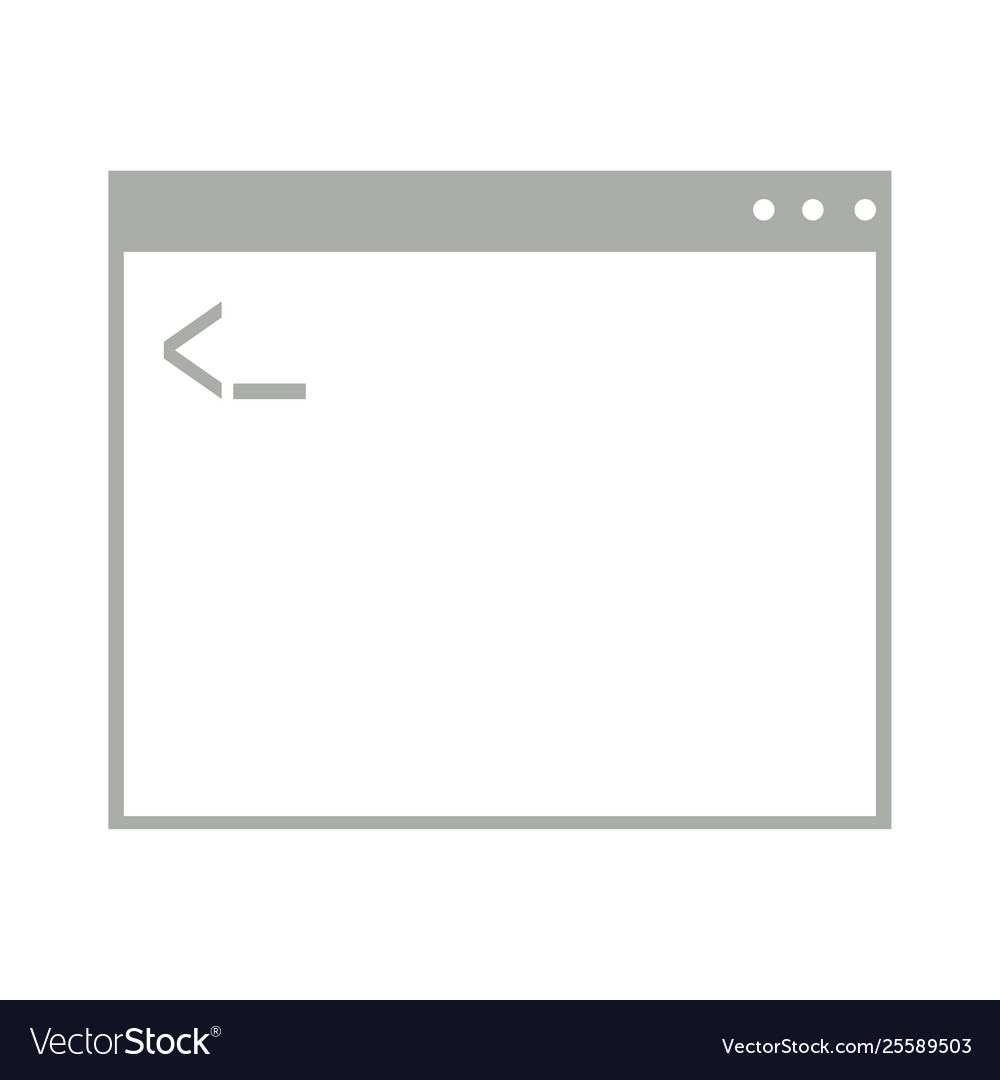 Browserfenster mit einigen Programmiersymbolen vector image Browserfenster mit einigen Programmiersymbolen