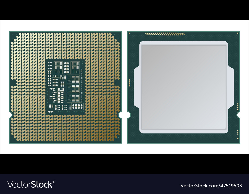 Chip cpu design perfect for concepts vector image Chip cpu design perfect for concepts