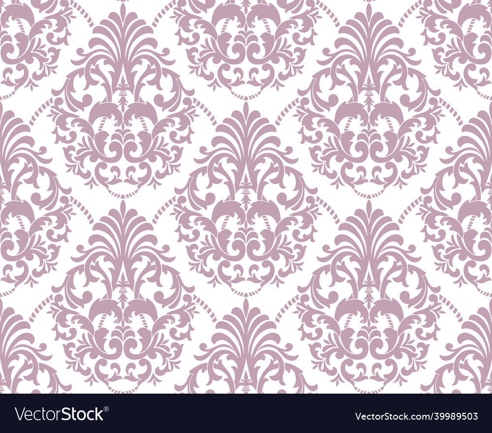 Damask seamless pattern element floral Royalty Free Vector