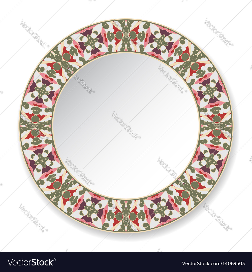 Decorative plate with circular pattern