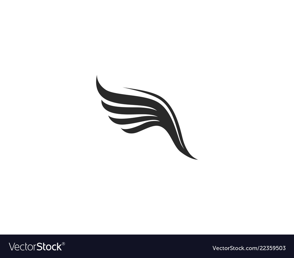 Falcon wing logo template icon design Royalty Free Vector