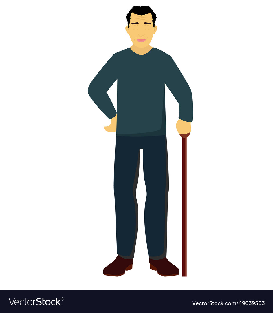 Image of an elderly man Royalty Free Vector Image