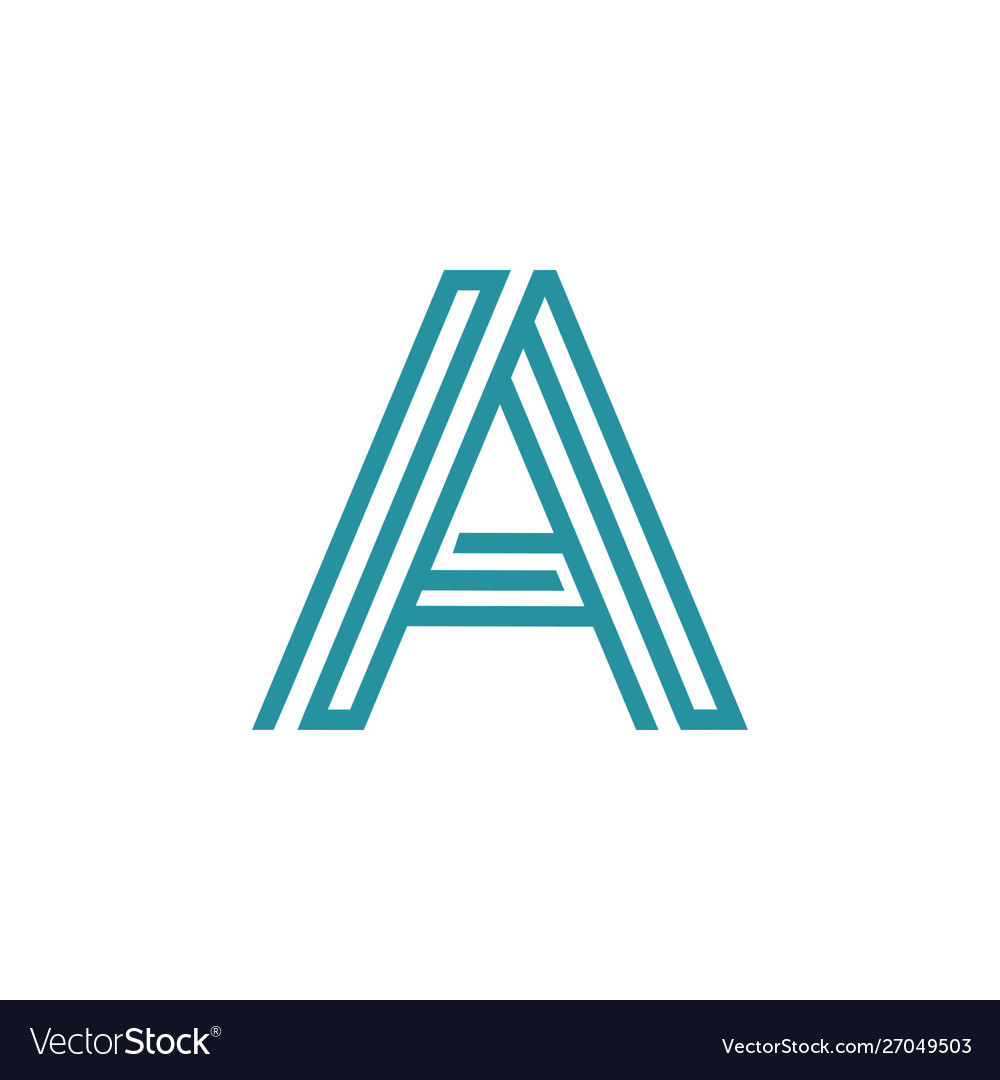 Letter a logotype design emblem identity icon