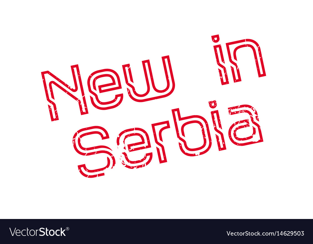 New in serbia rubber stamp