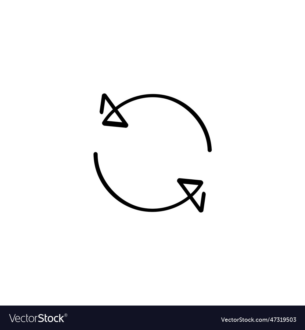 Refresh line style icon design
