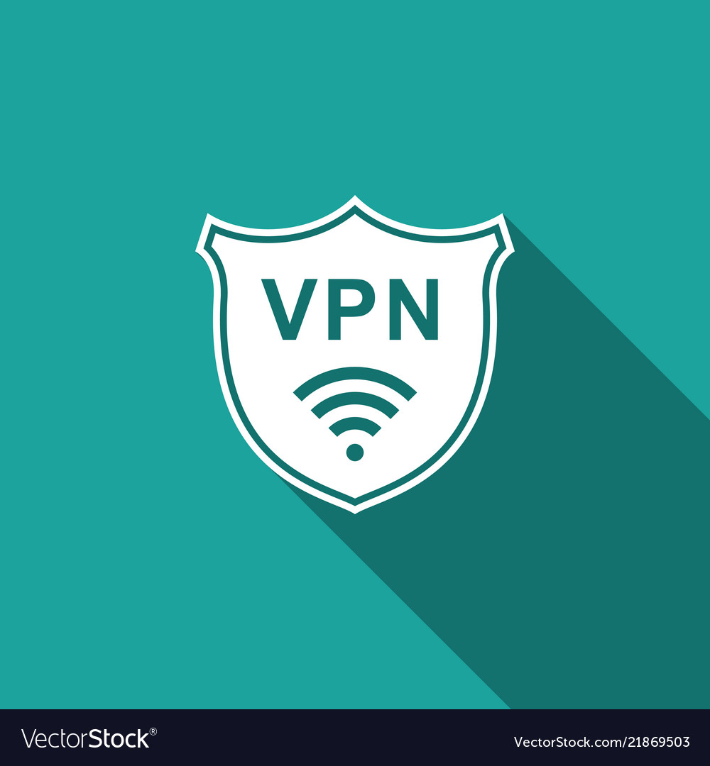 Shield with vpn and wifi wireless internet network vector image Shield with vpn and wifi wireless internet network