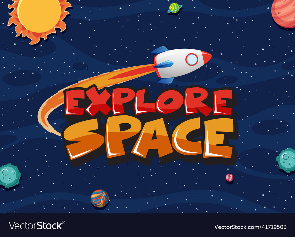 Space element in background vector image Space element in background