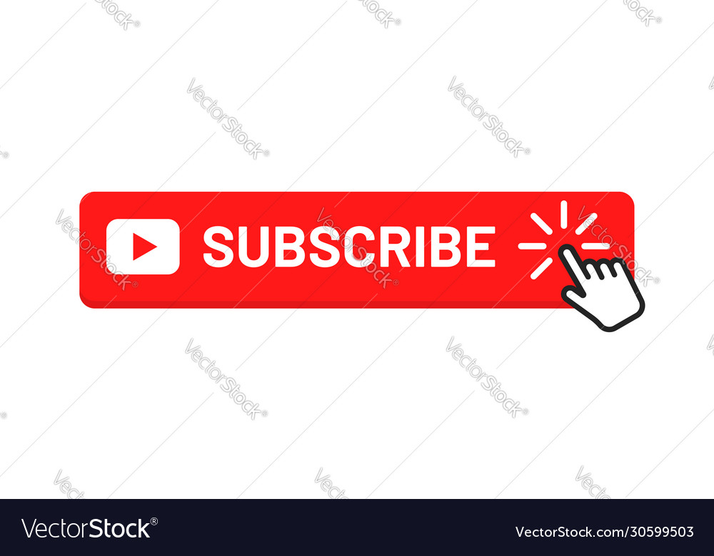 Subscribe button for social media Royalty Free Vector Image