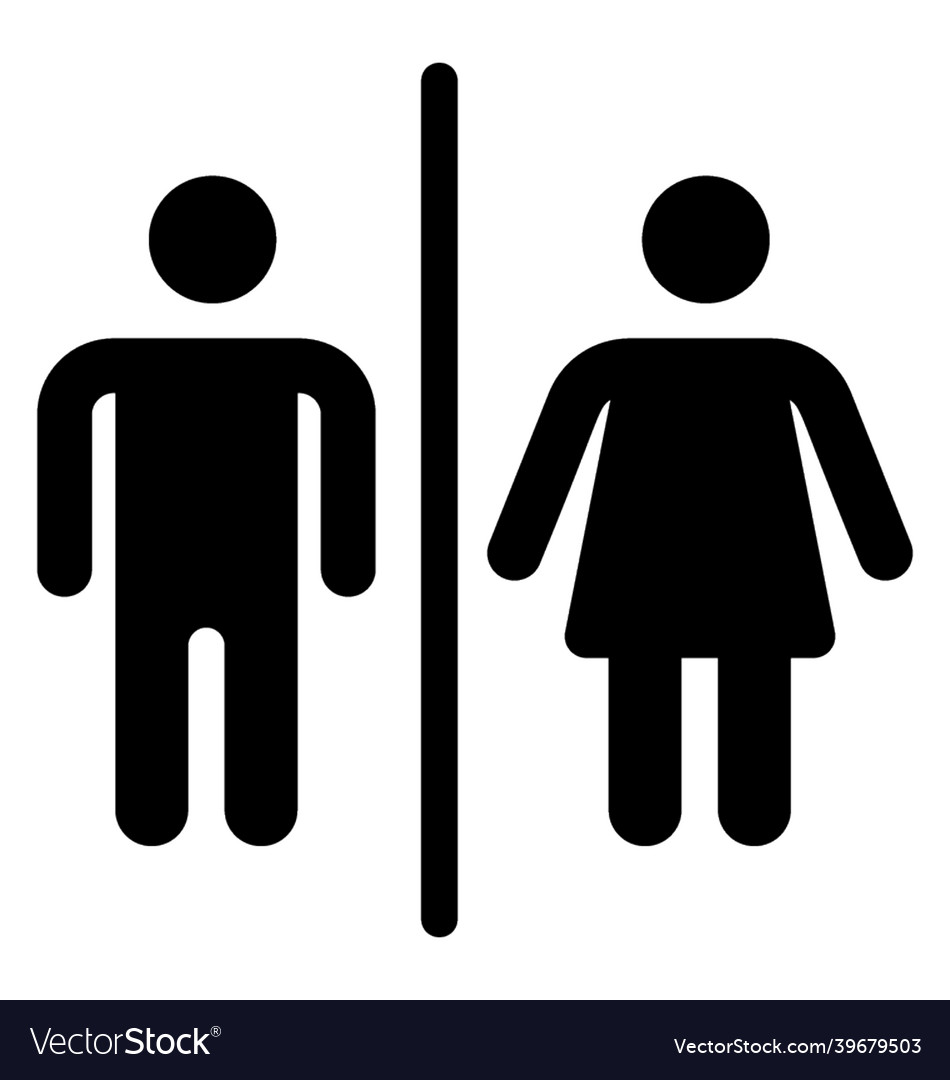 Toilet sign Royalty Free Vector Image - VectorStock