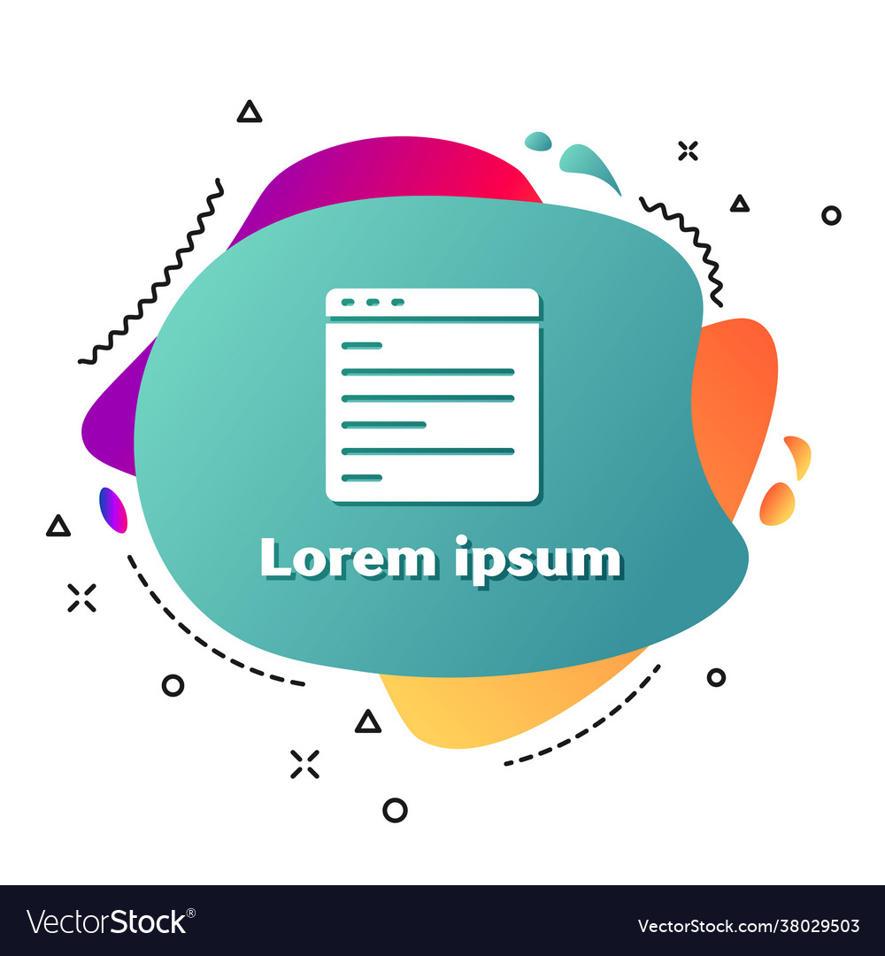 Weiße Computer-Api-Schnittstelle Icon isoliert vector image Weiße Computer-Api-Schnittstelle Icon isoliert