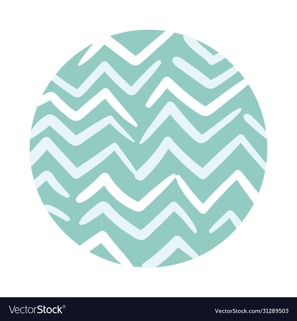 Zig zag organic pattern block style