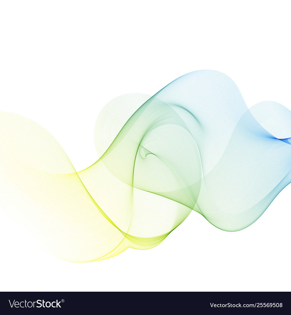 Abstract wave design element color background vector image Abstract wave design element color background