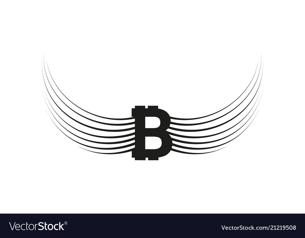 Bitcoin cripto currency blockchain flat vector image Bitcoin cripto currency blockchain flat