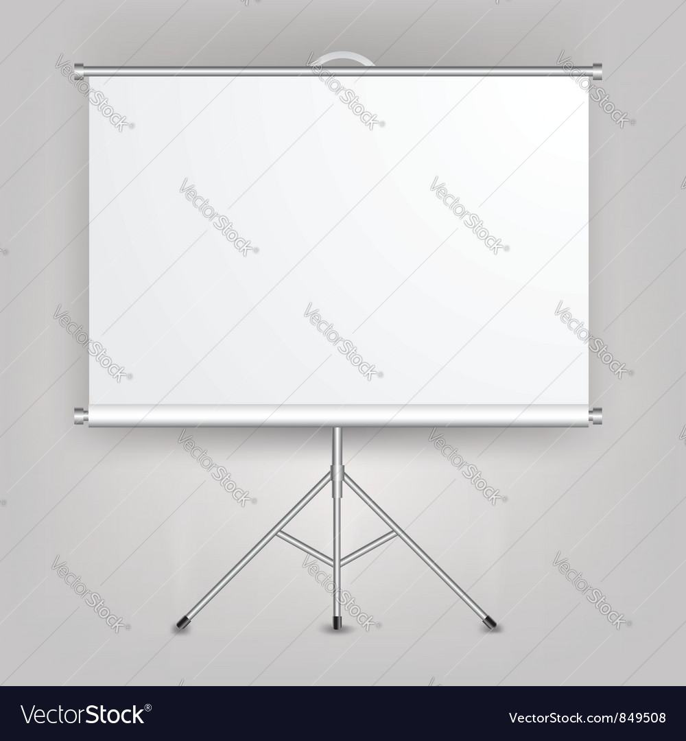 Blank presentation screen