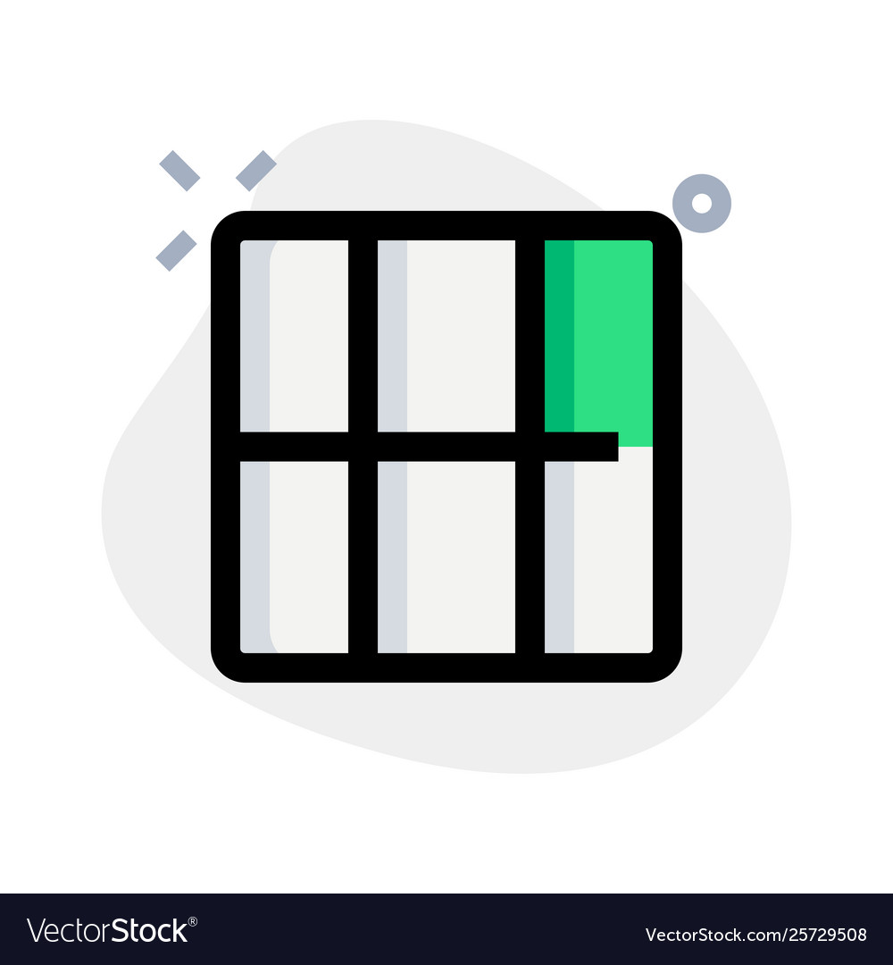Blocks or cells in three section column