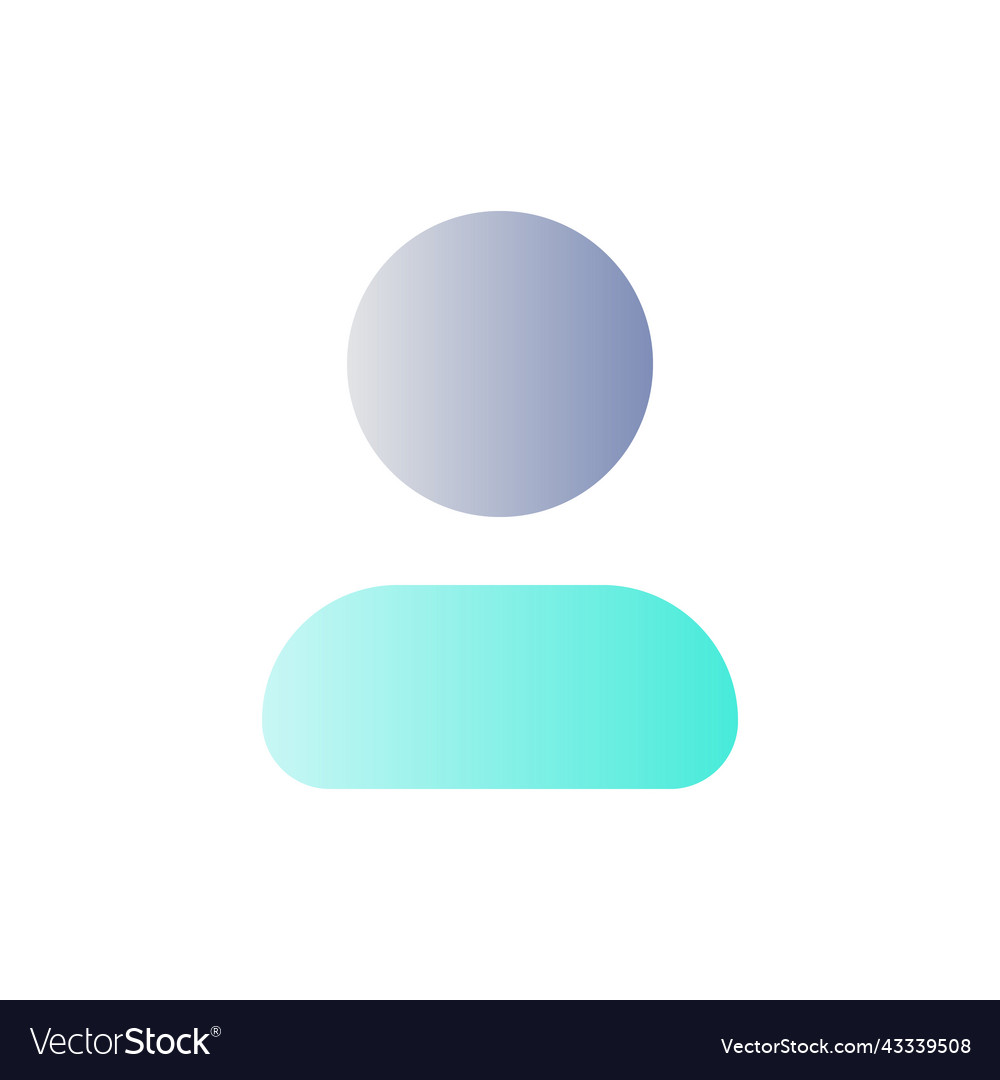 Contact flat gradient color ui icon vector image Contact flat gradient color ui icon