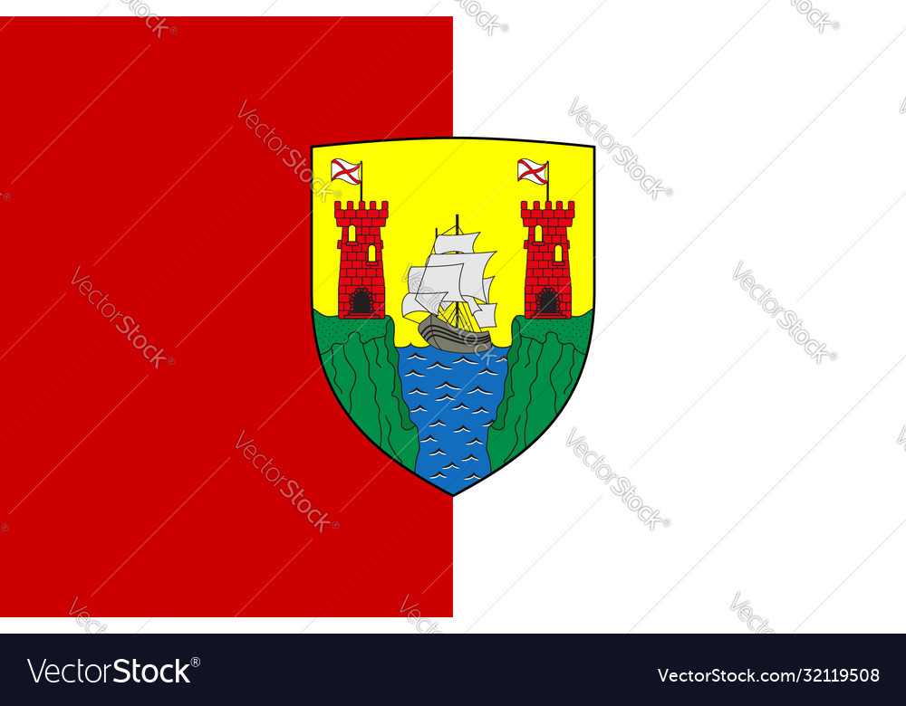 Flag county cork in munster ireland