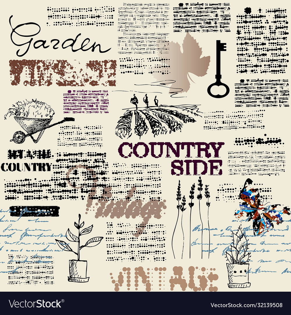 Image with hand draw pattern imitation vector image Image with hand draw pattern imitation