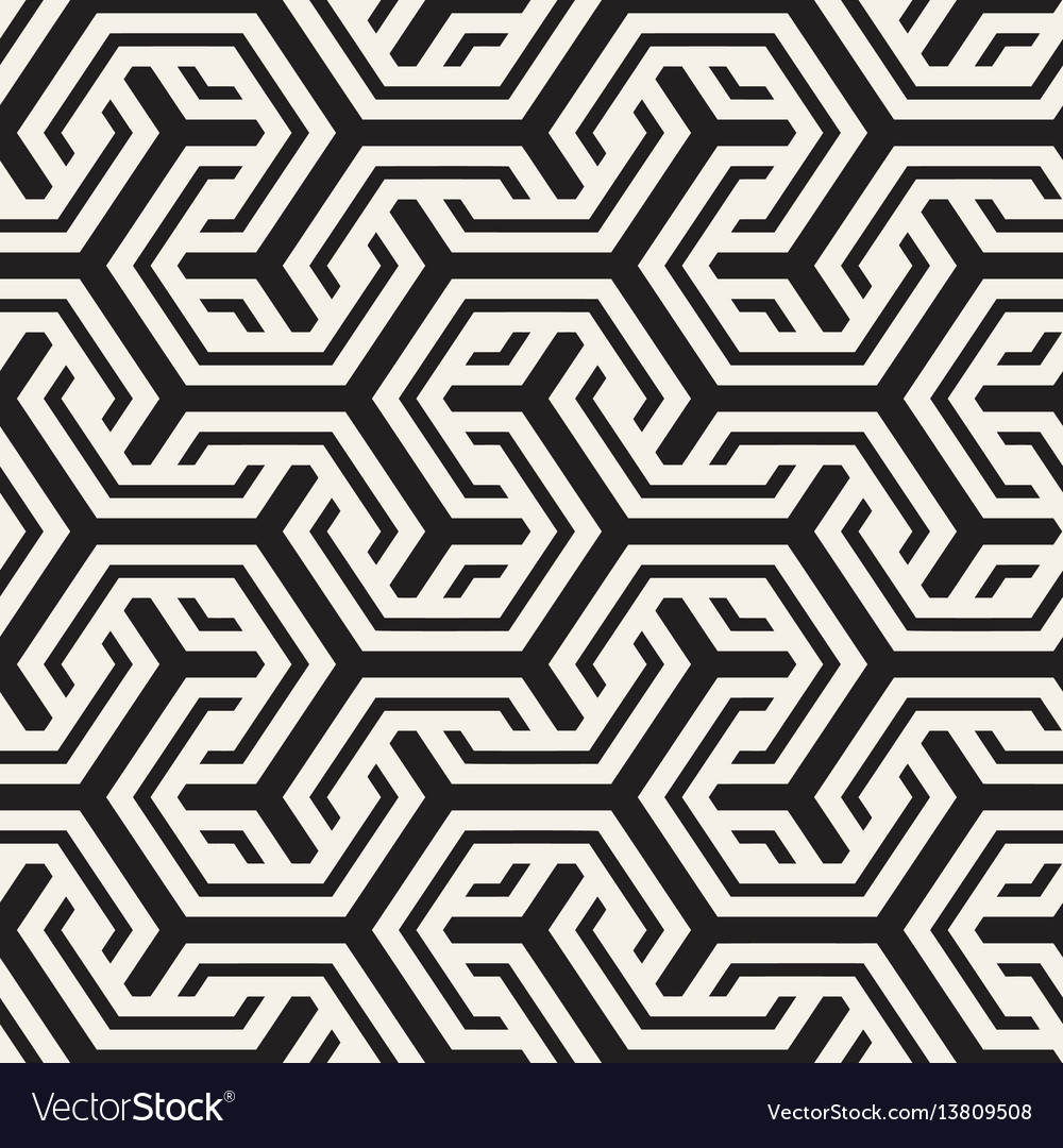 Interlaced Geometric Lines Pattern