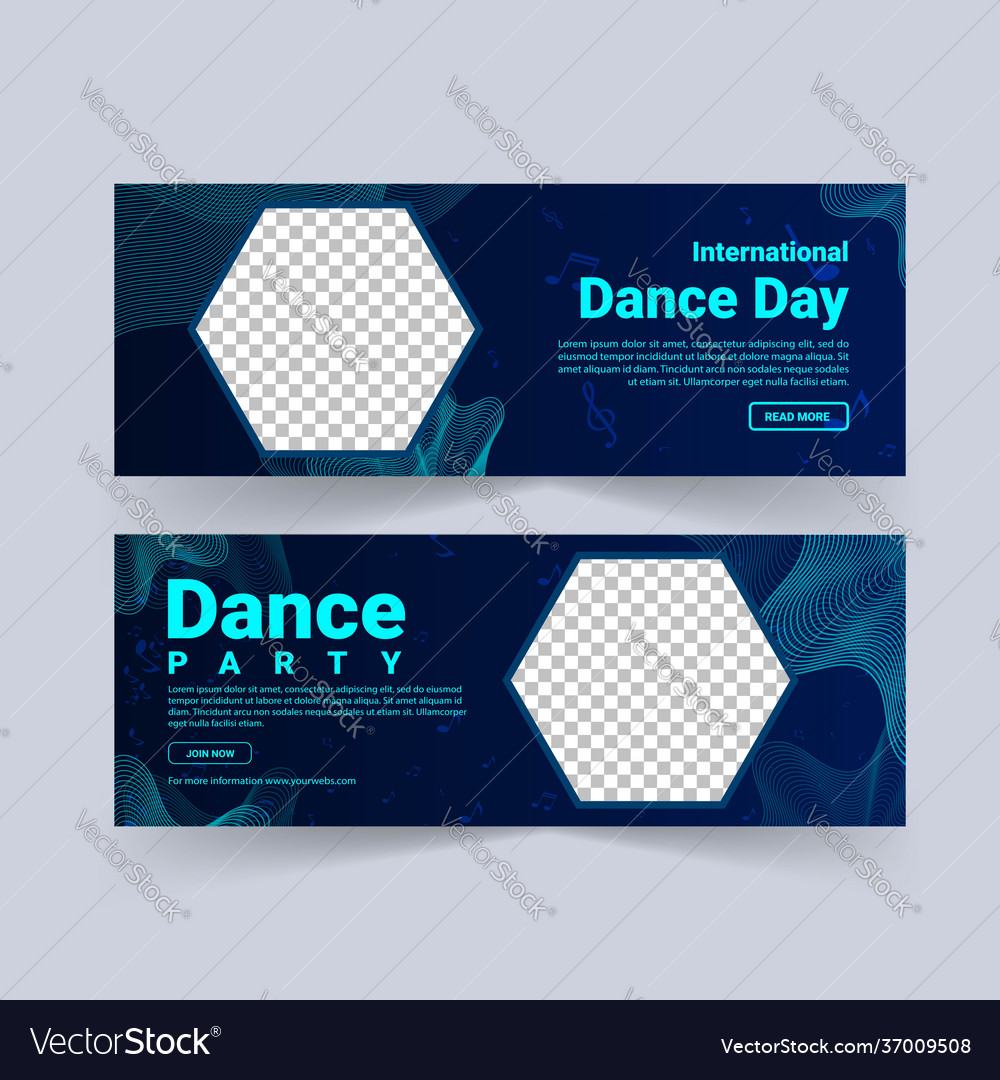 International Dance Day Dance Day Party Poster Vector Image