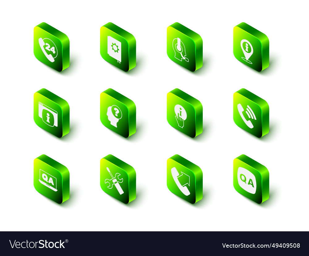 Set user manual man with headset location vector image Set user manual man with headset location