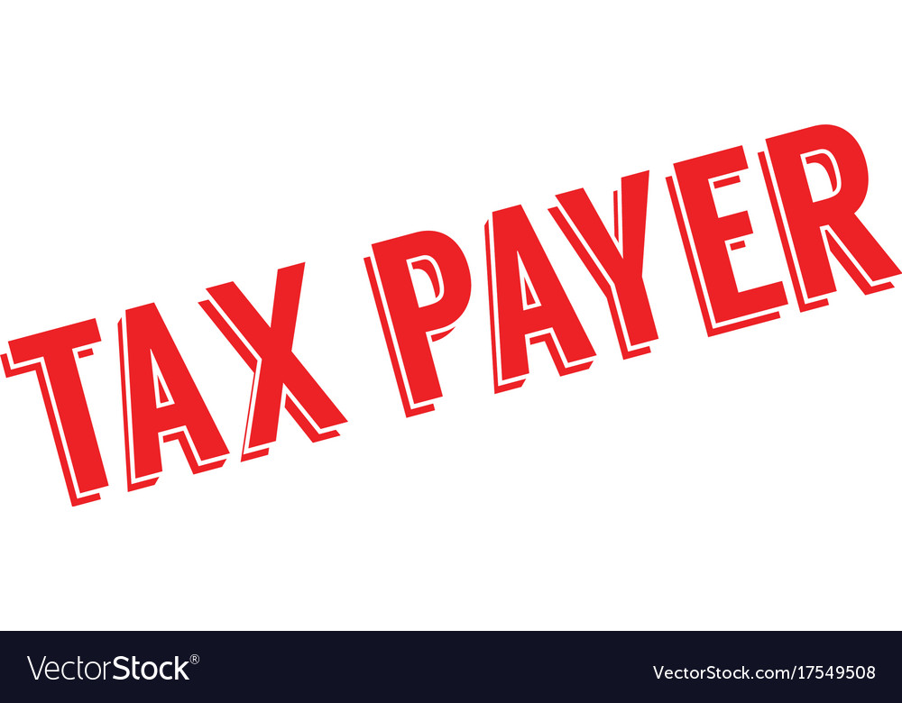 Tax payer rubber stamp Royalty Free Vector Image