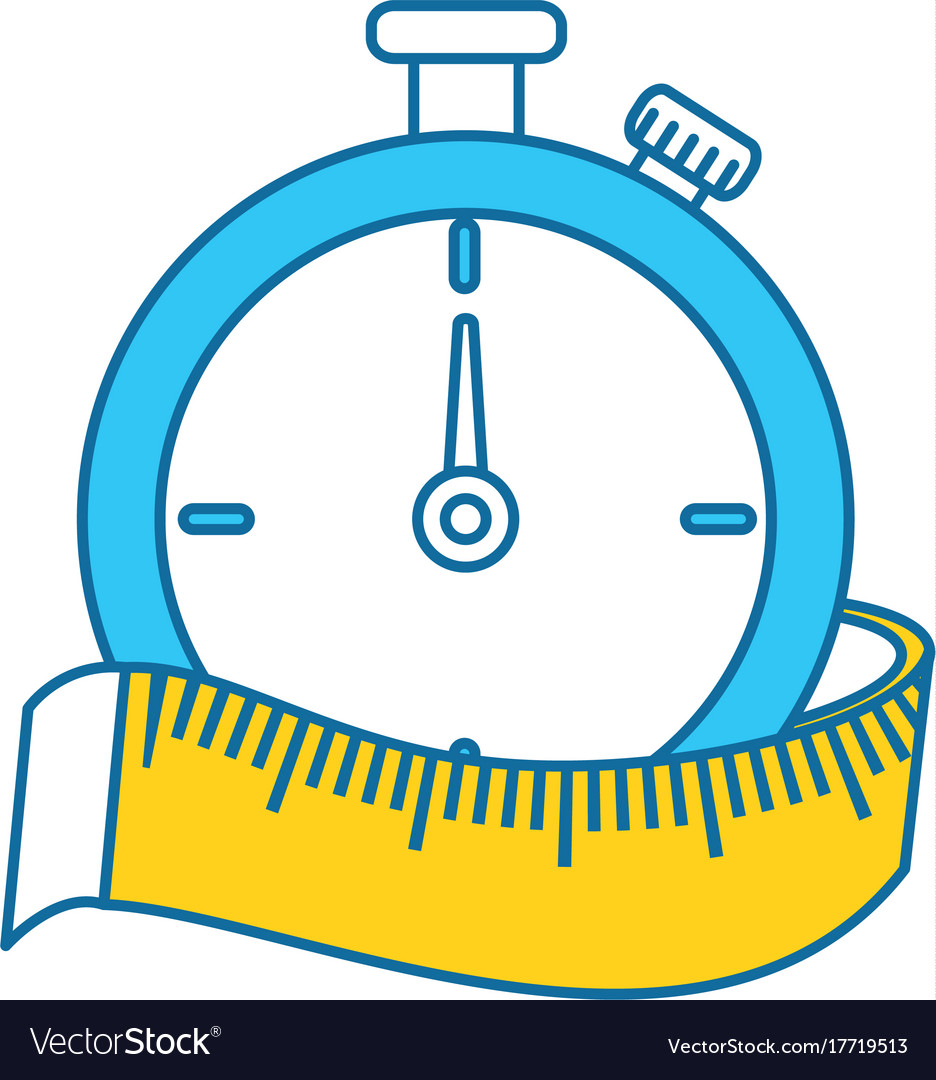 Chronometer timer with tape measure