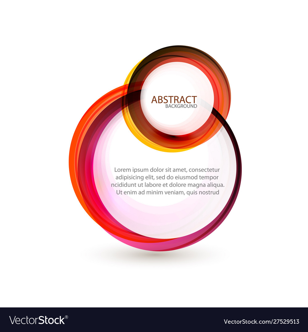Circle background round swirl abstract banner