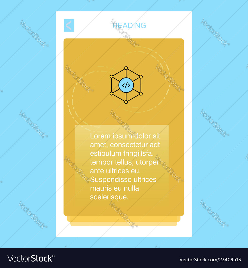 Code mobile vertical banner design vector image Code mobile vertical banner design