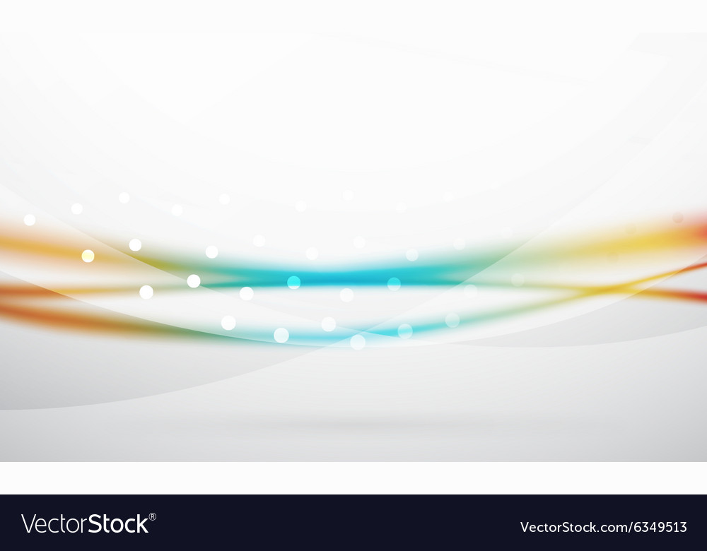 Colorful wave line abstract background with light