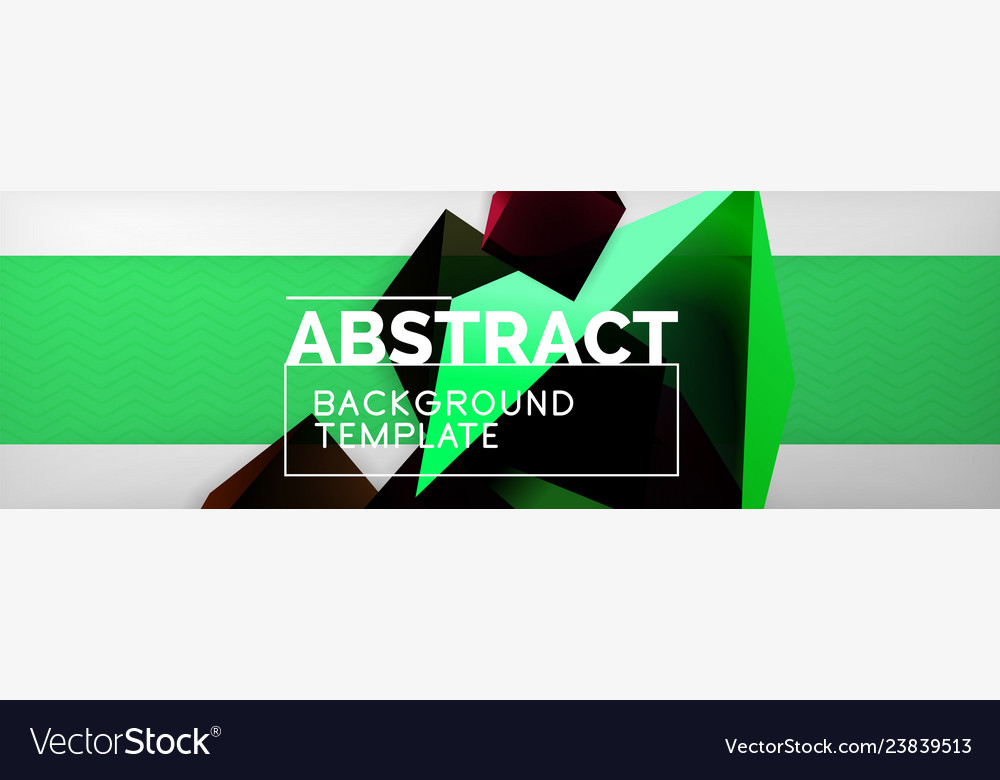 Dark 3d triangular low poly shapes abstract Vector Image Dark 3d triangular low poly shapes abstract