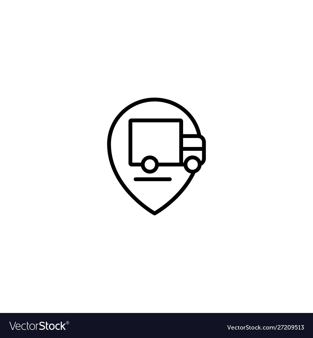 Delivery tracking icon Royalty Free Vector Image