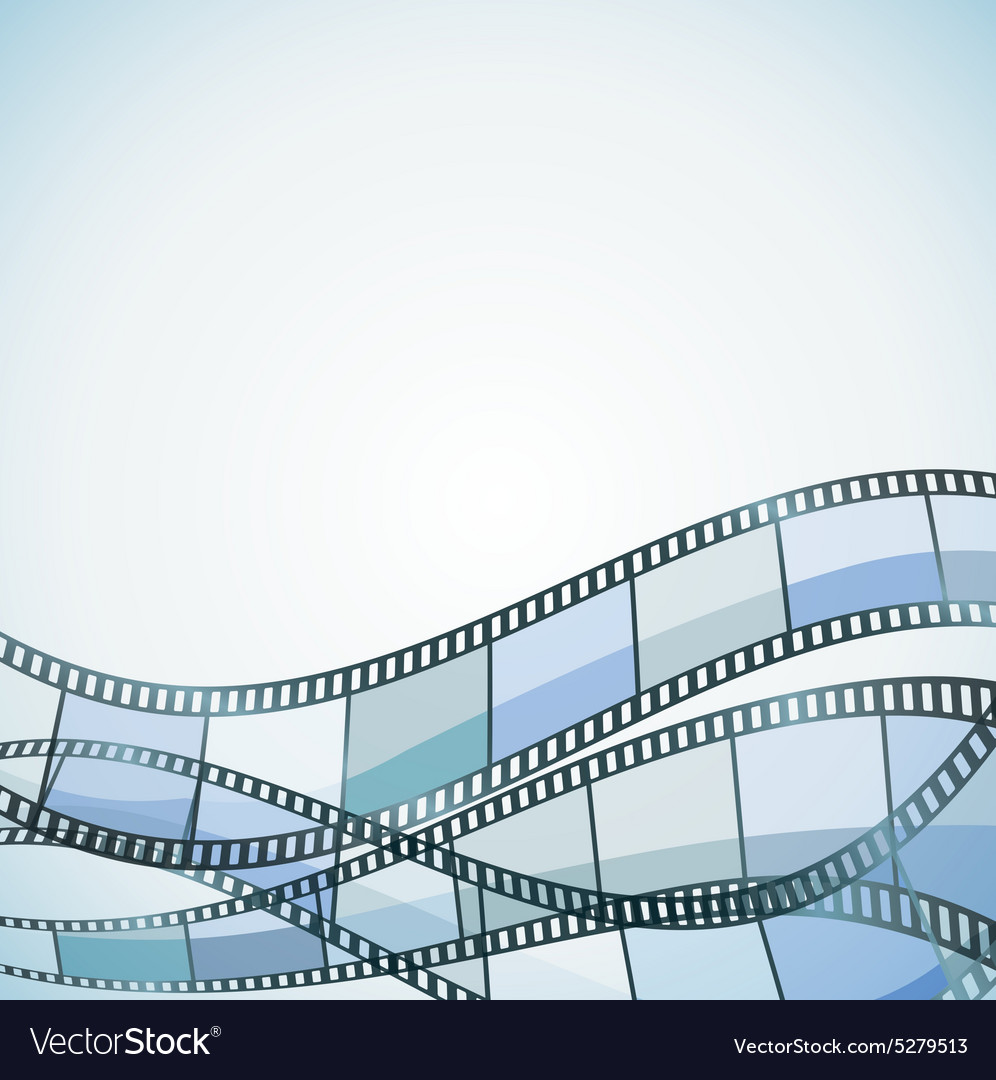 Film background blue retro Royalty Free Vector Image