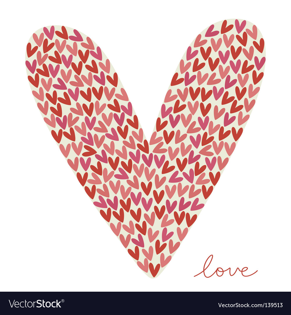 Heart Scatter Background