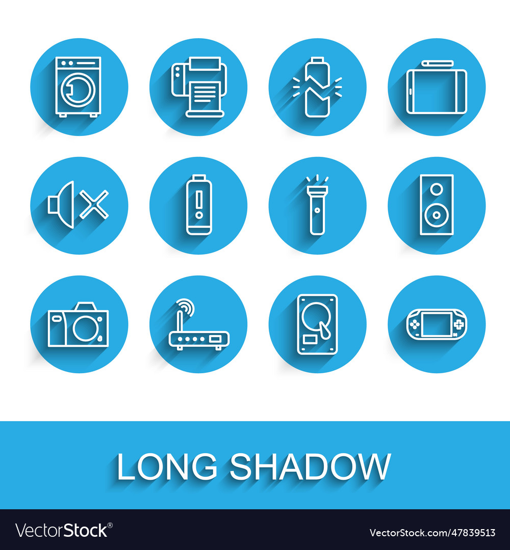 Set line photo camera router and wi-fi signal Vector Image Set line photo camera router and wi-fi signal
