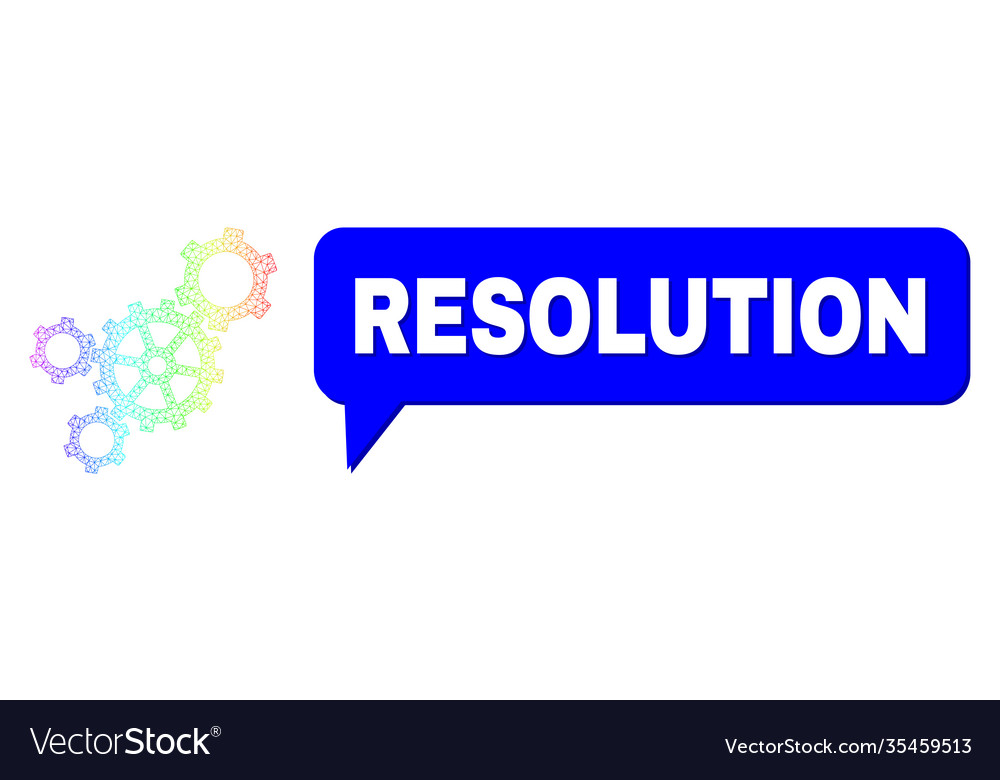 Spectrum mesh gradient mechanism icon vector image Spectrum mesh gradient mechanism icon