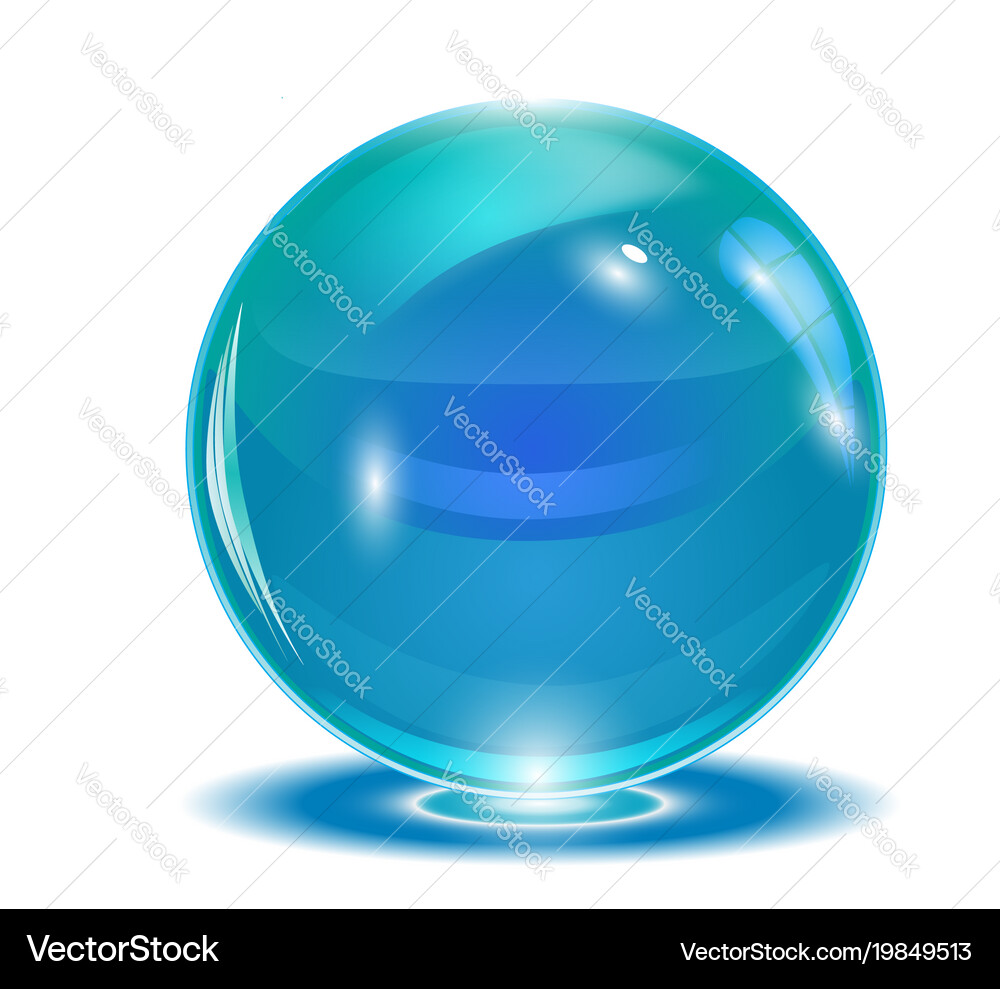 Vibrant Blue Sphere Royalty Free Vector Image - VectorStock