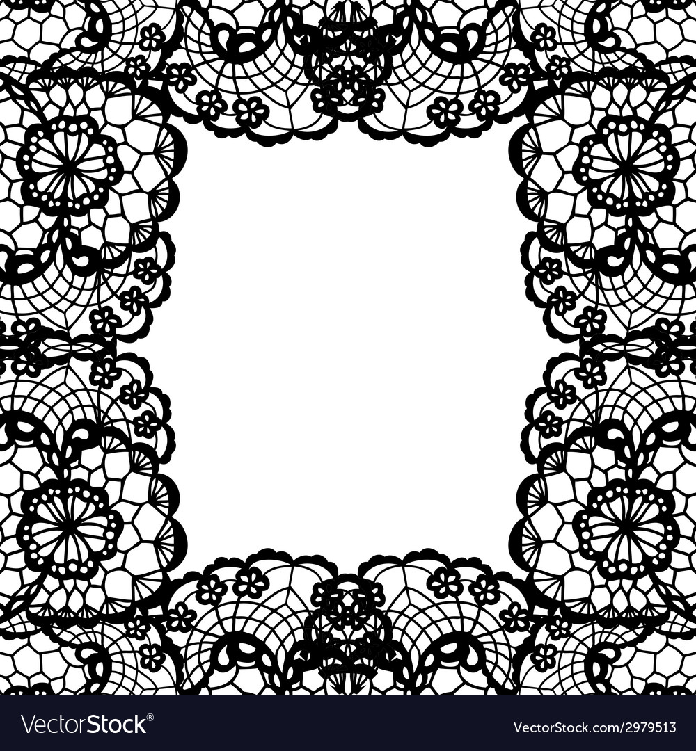 Vintage lace invitation card