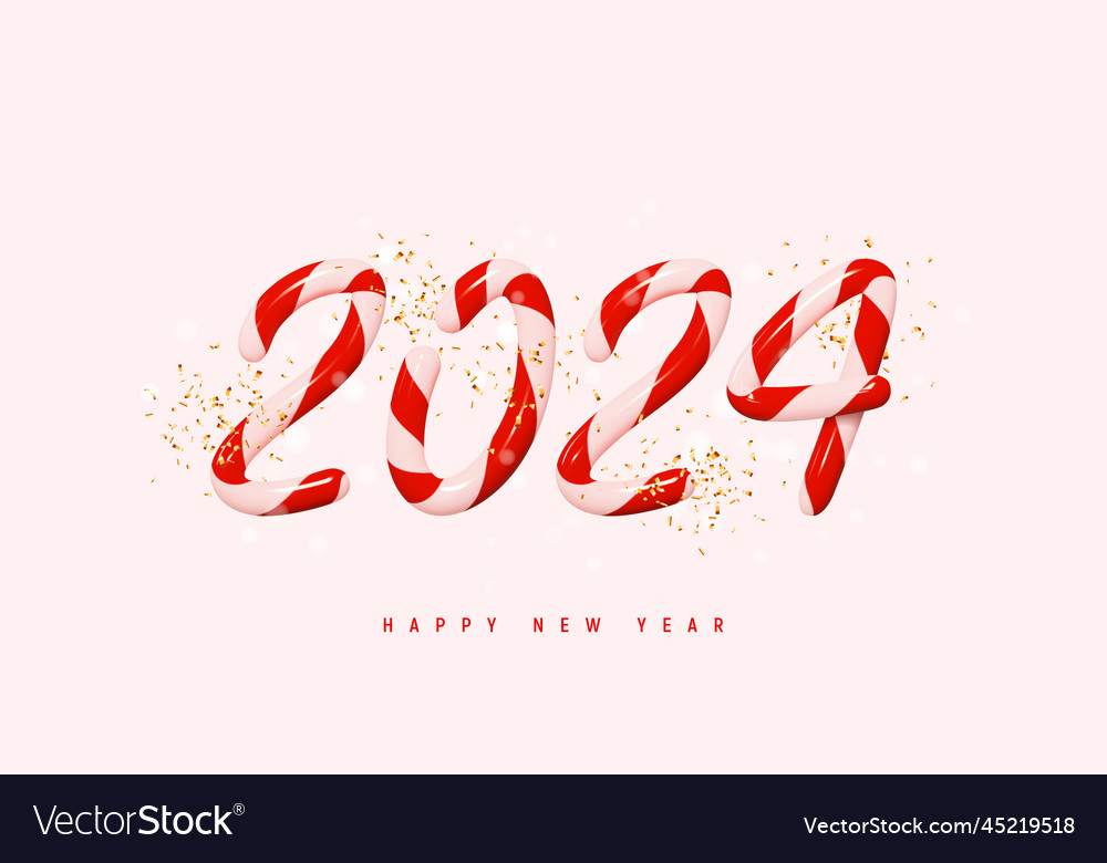 2024 glückliche neue Jahrkarte vector image 2024 glückliche neue Jahrkarte