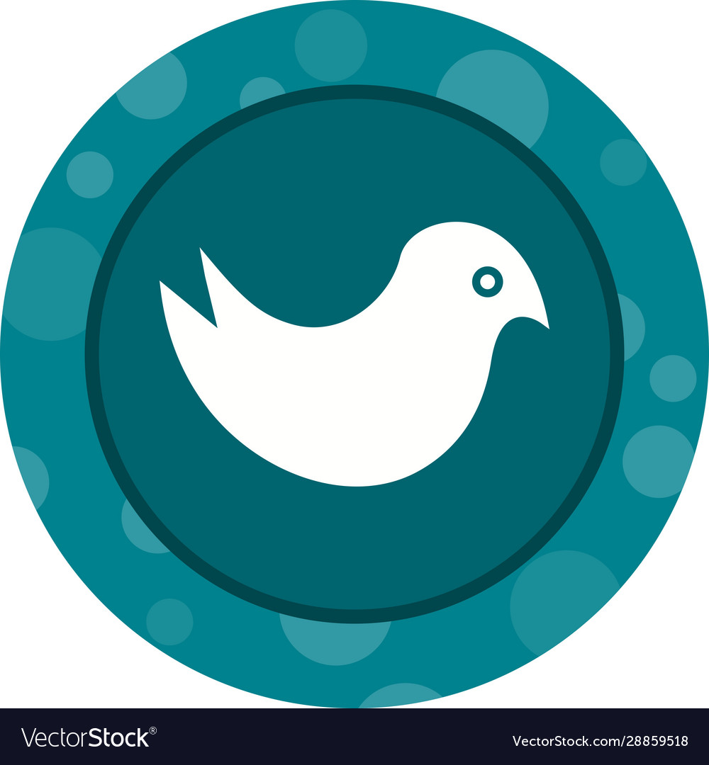 Beautiful cutie bird glyph icon