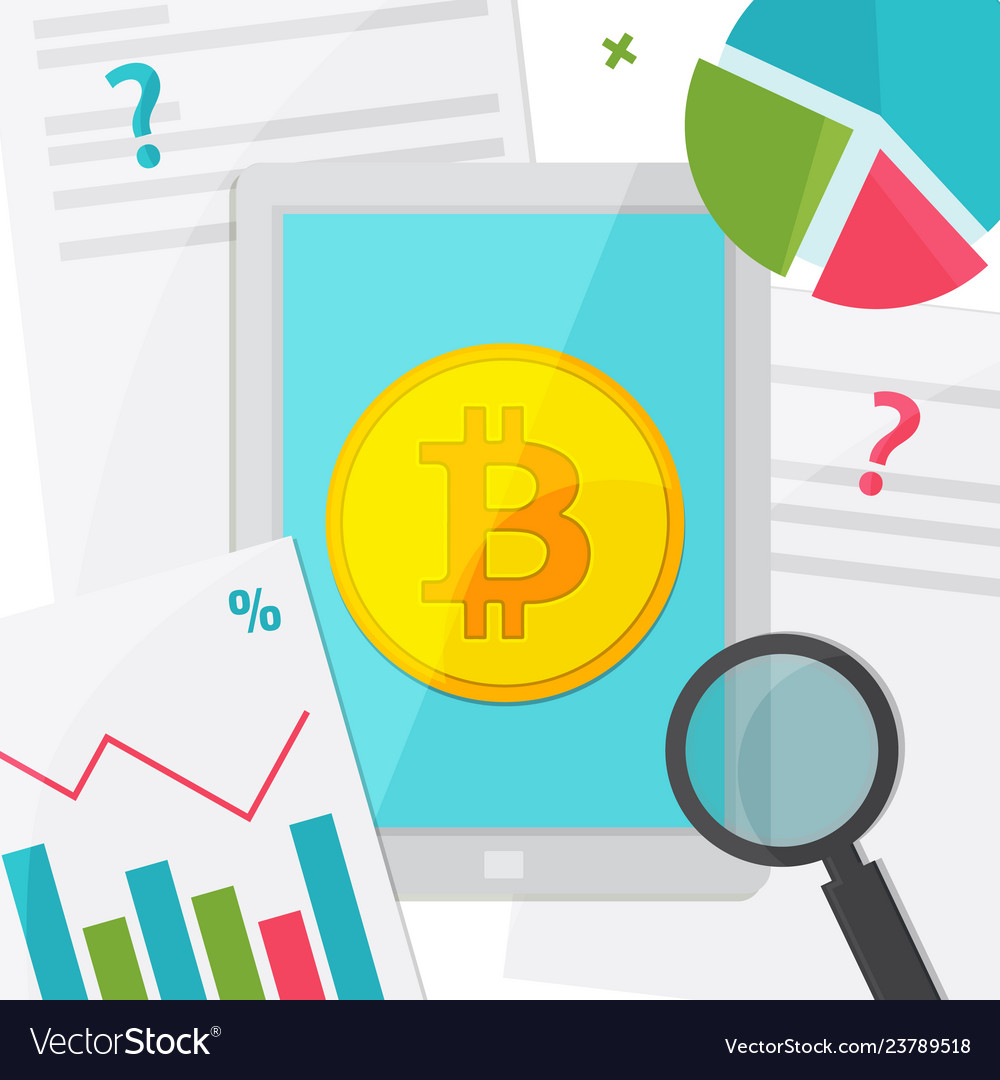 Bitcoin blockchain concept chart graph