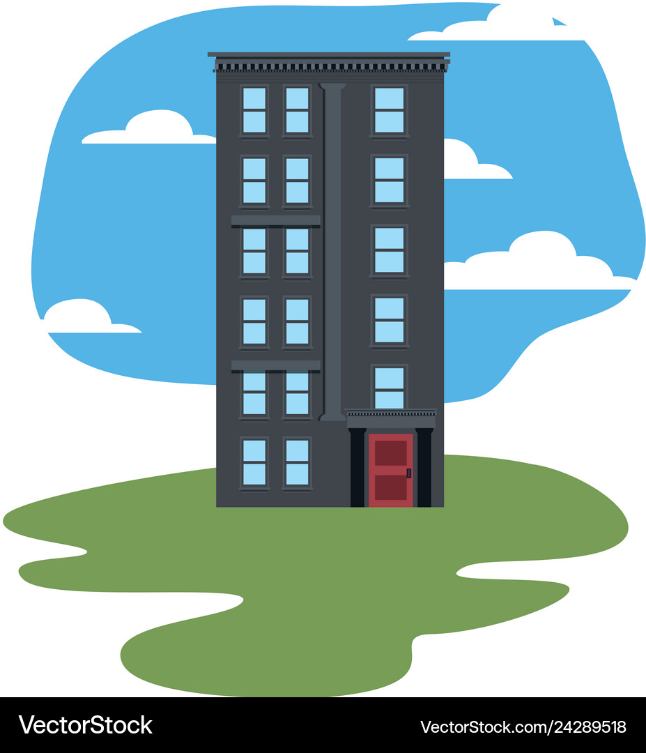 Building urban structure Royalty Free Vector Image