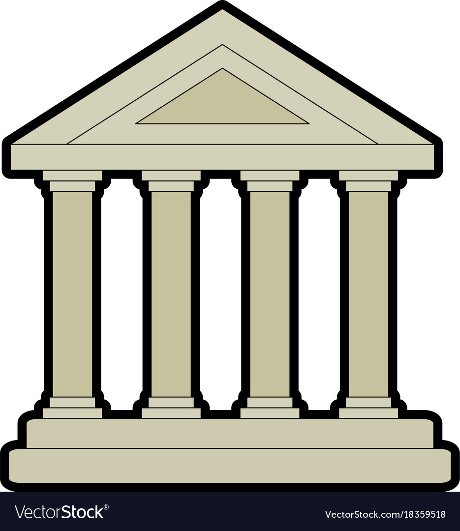 Building with columns icon