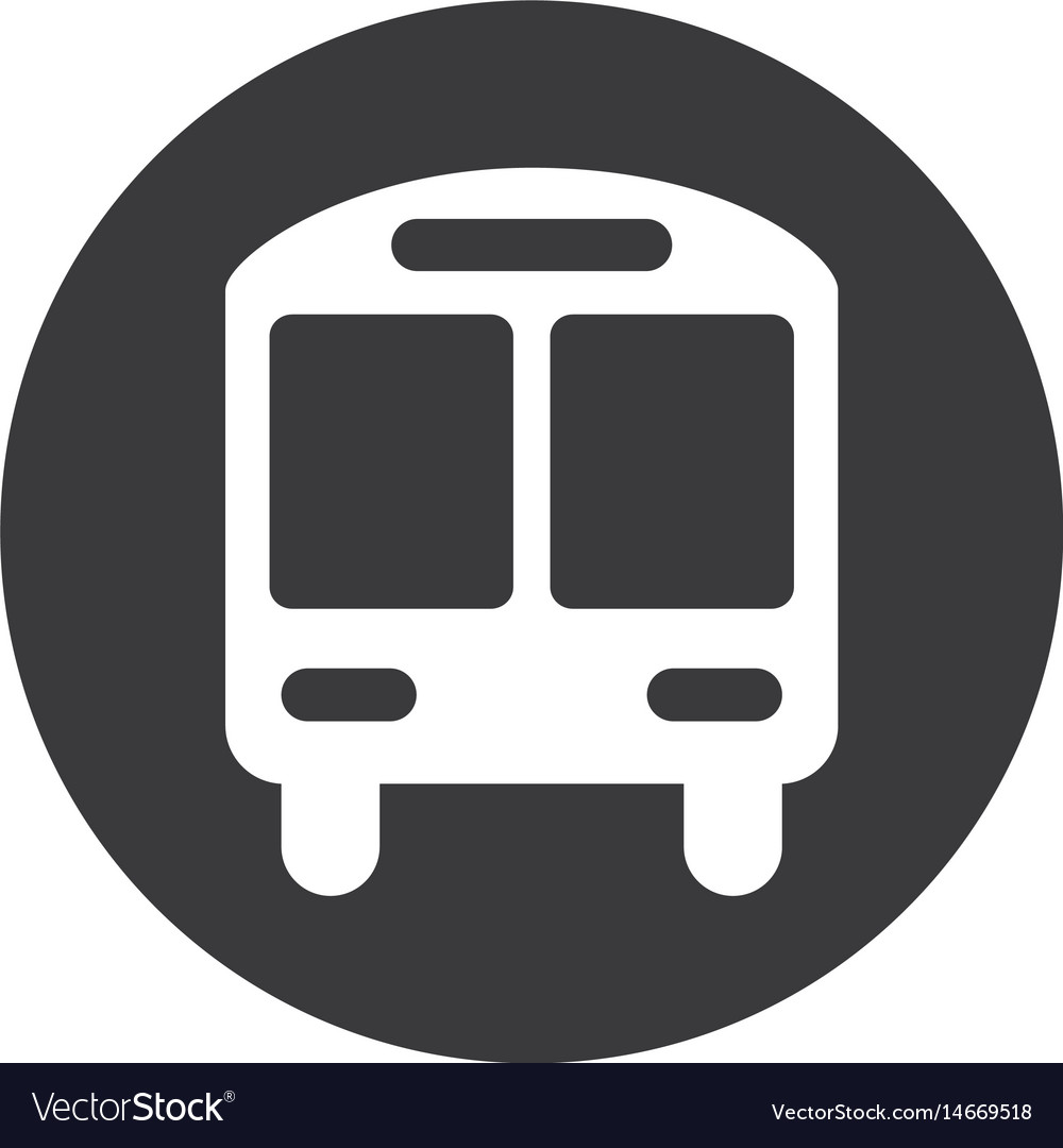 Bus Transport Vehicle Icon Royalty Free Vector Image