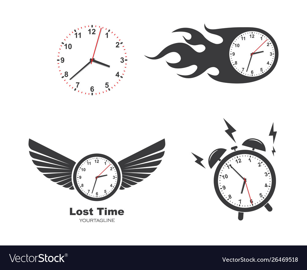 Fast in time logo icon design
