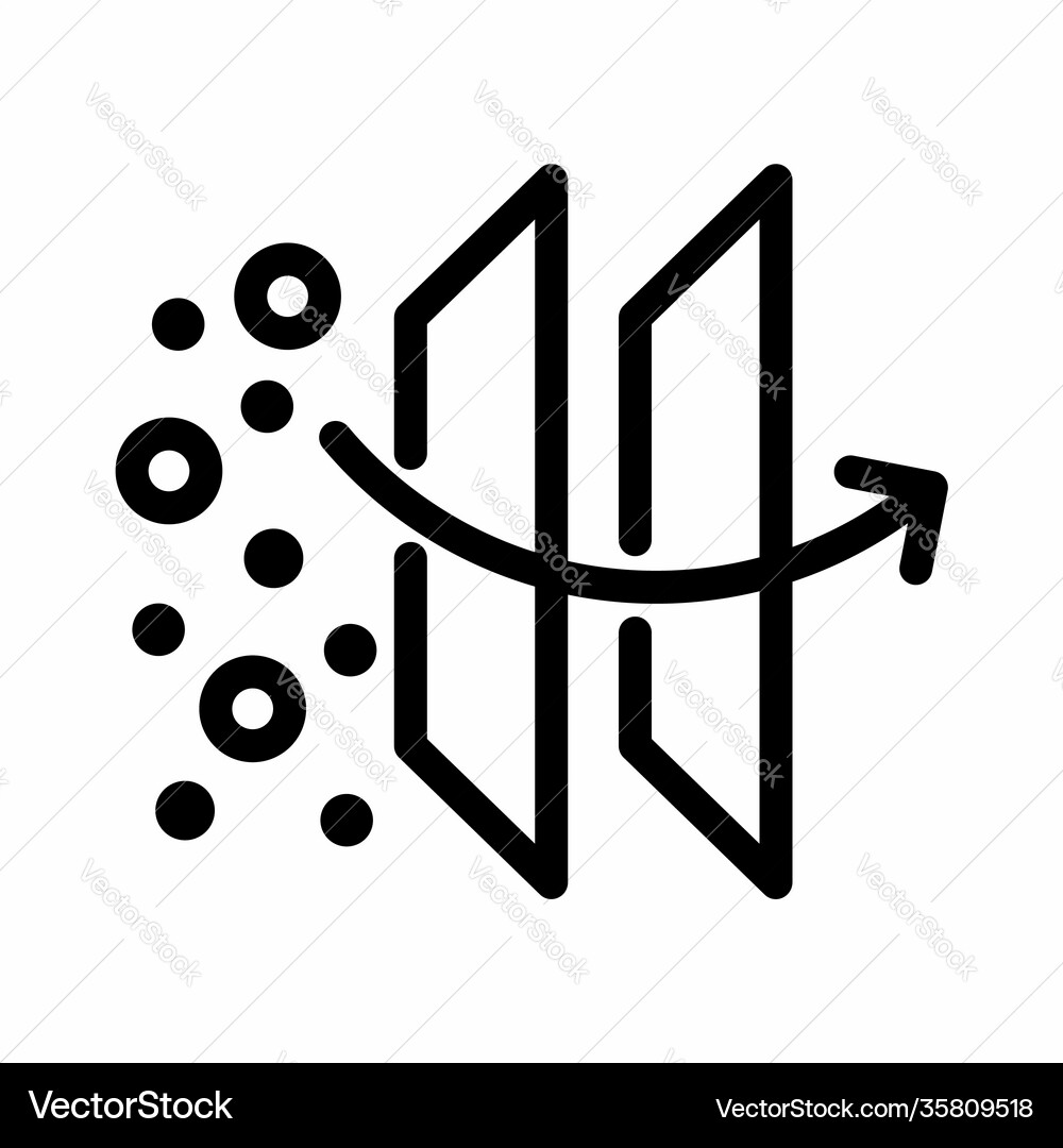 Filter with high level efficiency Royalty Free Vector Image